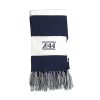 Pennington Designs - Riverside Aquatics - Winter 2022 - Embroidered Scarf - Navy / White