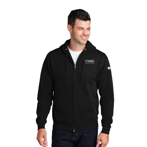 CASC Sweatshirt Fleece Full Hooded Zip | PC78ZH - Image 2
