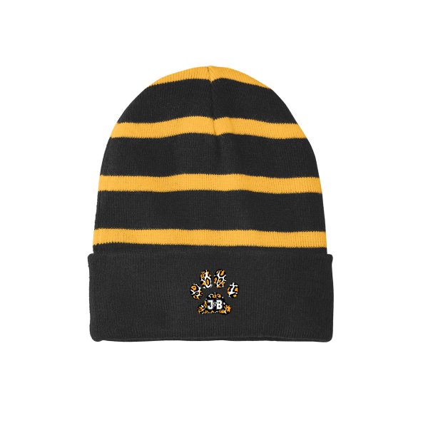 Beanie Striped with Solid Band (One Size Fits All) | STC31