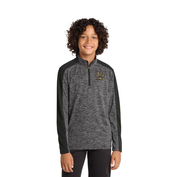 Youth Electric Heather Colorblock Pullover | YST397