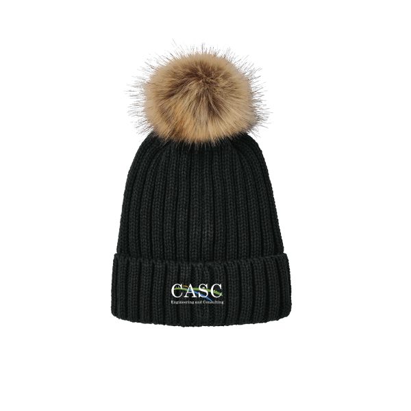 CASC Beanie Faux Fur Pom | C990