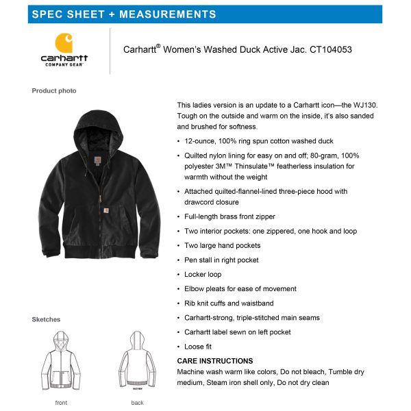 CASC Jacket Carhartt® Women’s | CT104053 - Image 4