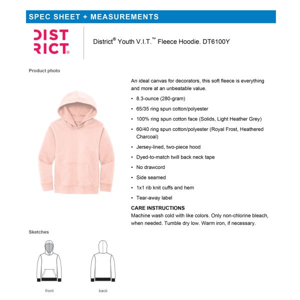 Bedazzled Youth Soft Hoodie | DT6100Y - Image 3