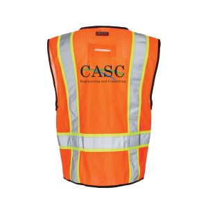 CASC Safety Vest Unisex 6 Pocket Contrast Class 2  | 1581
